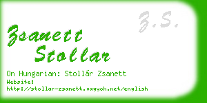 zsanett stollar business card