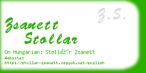 zsanett stollar business card